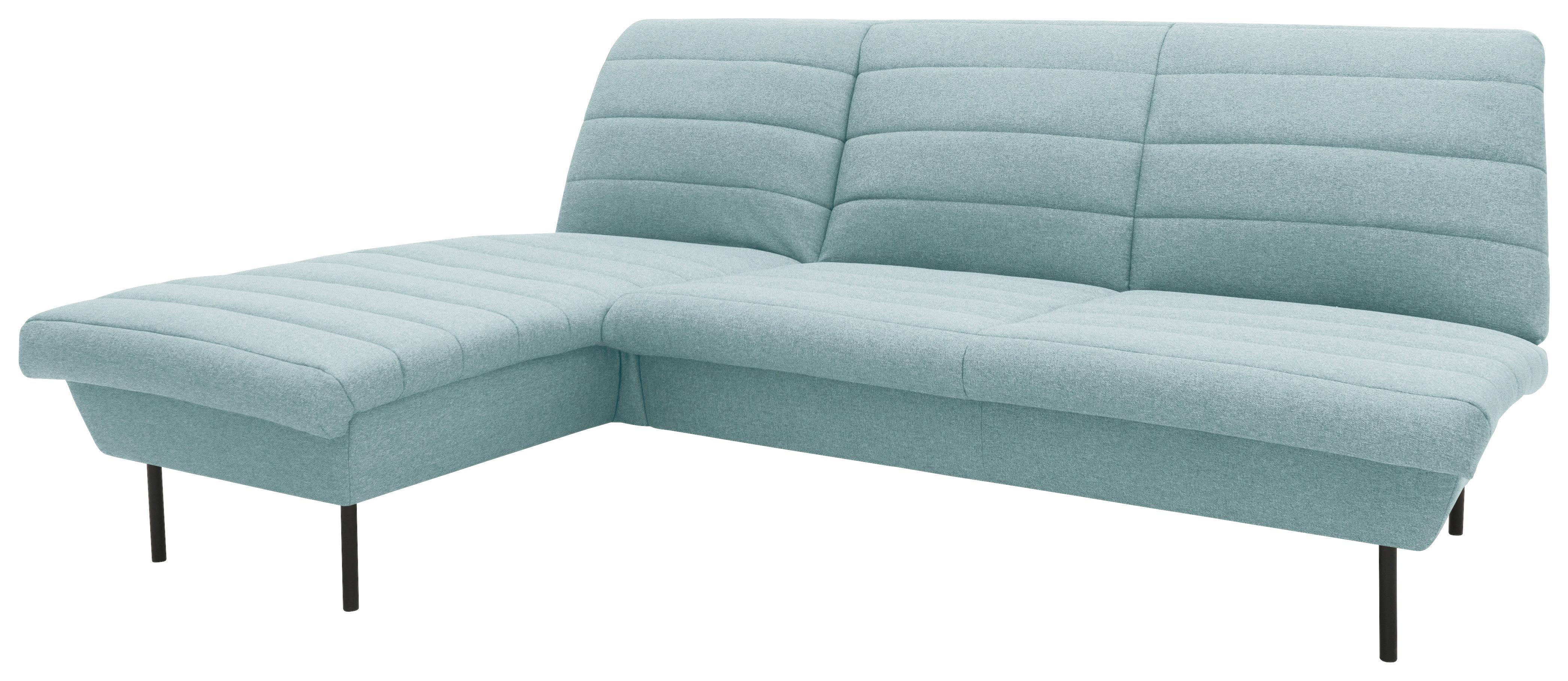 Ecksofa Looks Ix - Mintgrau/Schwarz, Design, Textil (168/214cm) - LOOKS by W.Joop