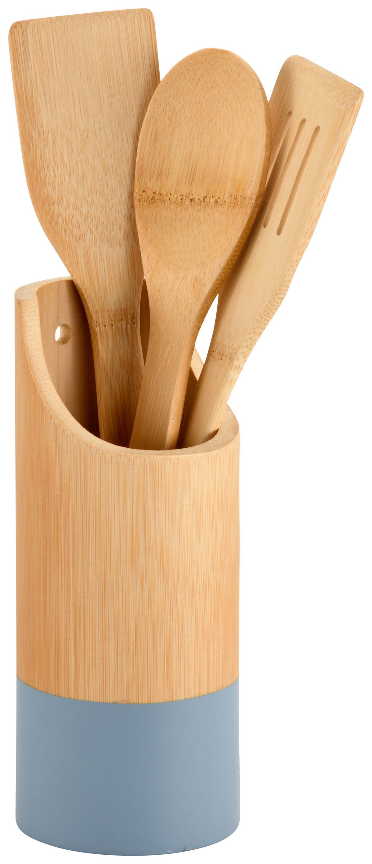 Küchenhelferset 81162 - Hellbraun/Pastellblau, Basics, Holz (9/9/30cm) - Kesper