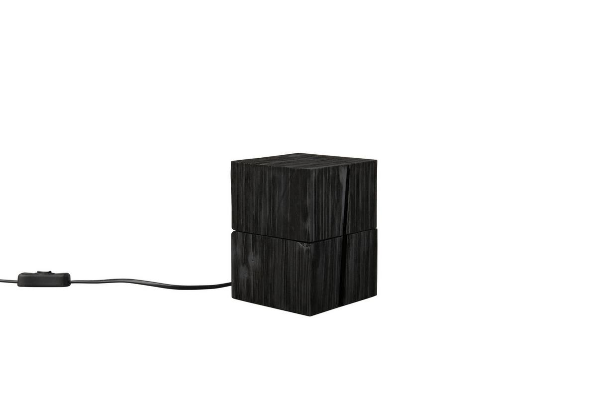 Tischleuchte 514110102 Treasure - Schwarz, Trend, Holz (12/12/16cm) - Trio Leuchten