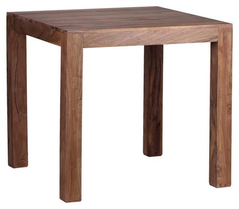Quadratischer Esstisch aus Akazienholz Quadratischer Esstisch aus Akazienholz