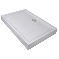 Duschtasse Brausetasse Weiß 80x120x12,5cm - Weiß, KONVENTIONELL, Kunststoff (120/12,5/80cm) - Sanotechnik