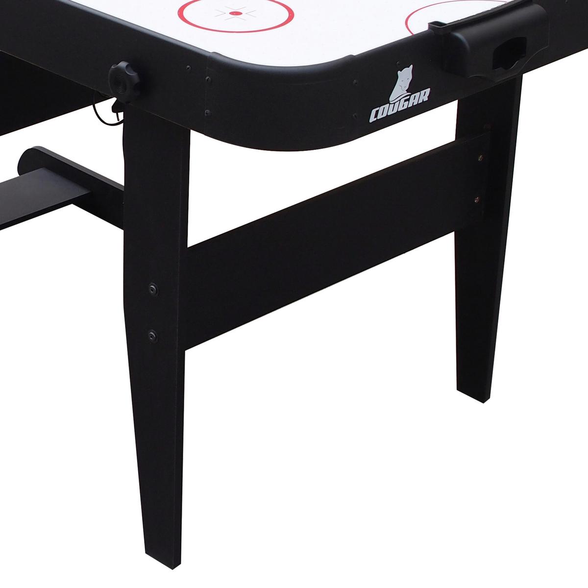 Tisch-eishockey L: 152cm Schwarz + Puck Und Zwei Tore - Schwarz, KONVENTIONELL, Holz (73/79/152cm) - Ambia Garden