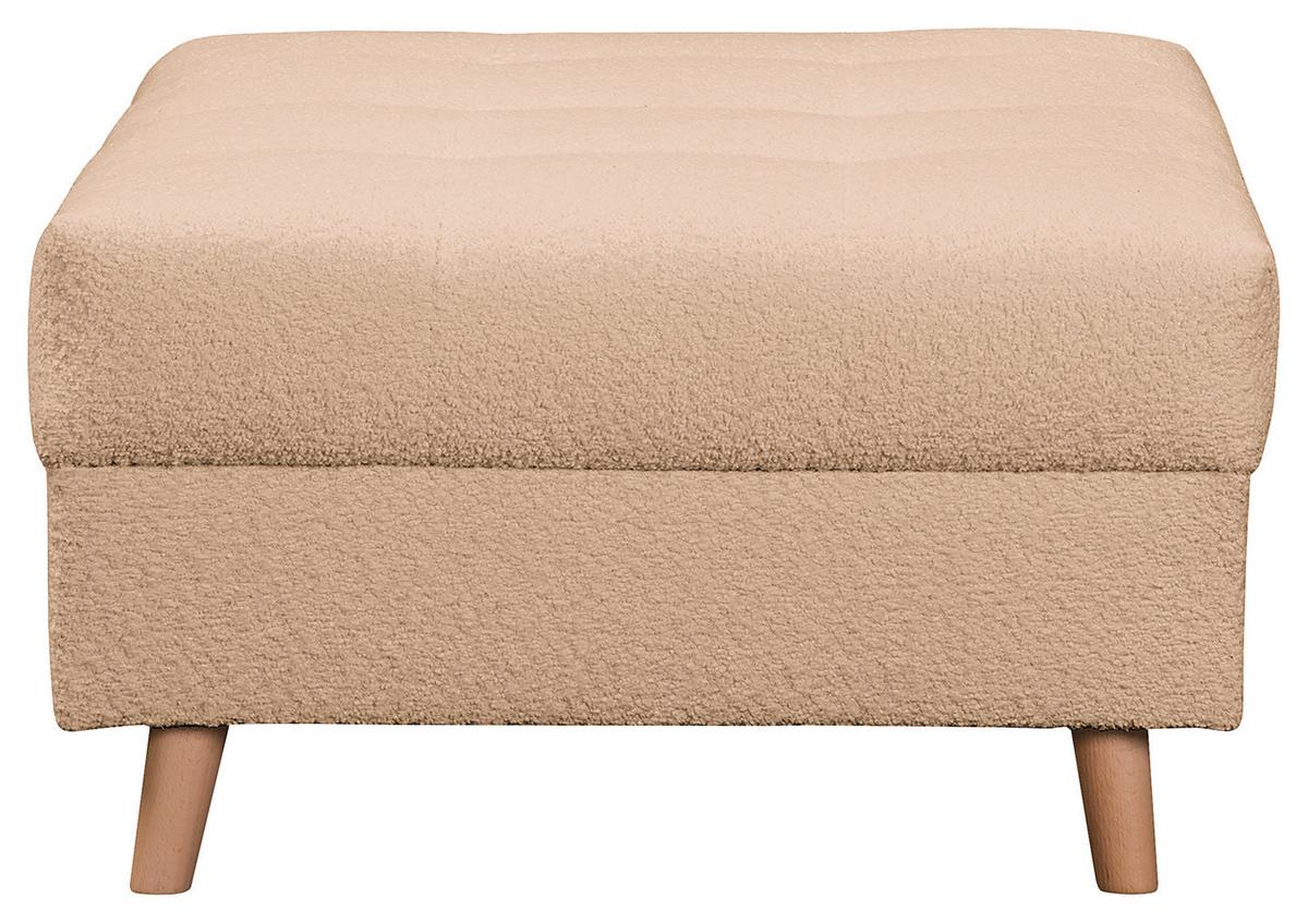 Ecksofa Ariella Beige S: 231x161 cm - Beige/Naturfarben, Design, Textil (231/161cm) - Livetastic
