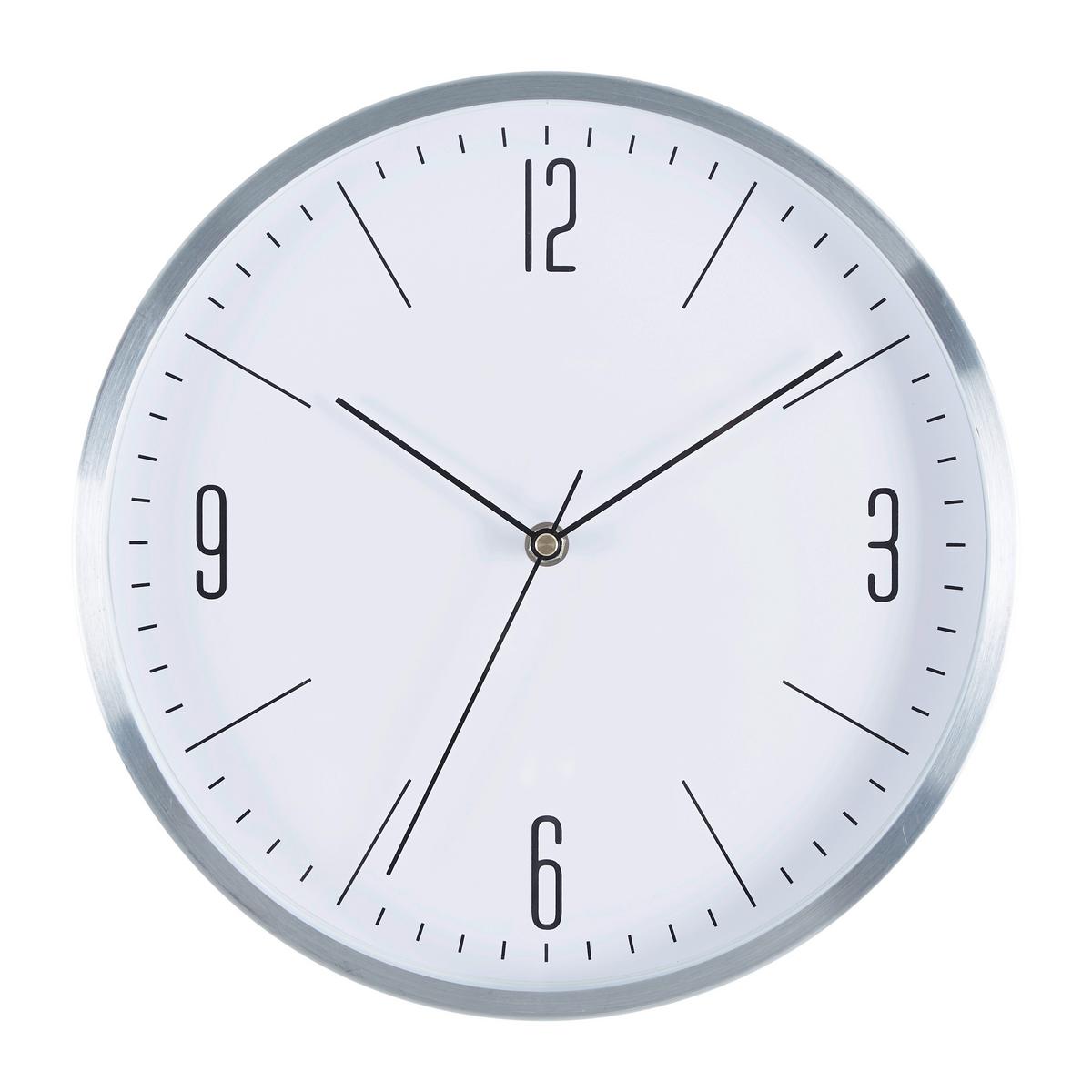 NÁSTĚNNÉ HODINY Jesper, ca. 30x4cm - barvy stříbra, Moderní, kov/sklo (30,5/30,5/4cm) - Mömax