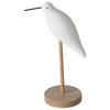 Dekovogel H: Ca. 14cm, Sigga - Weiß/Naturfarben, MODERN, Holz (9/5/14cm)