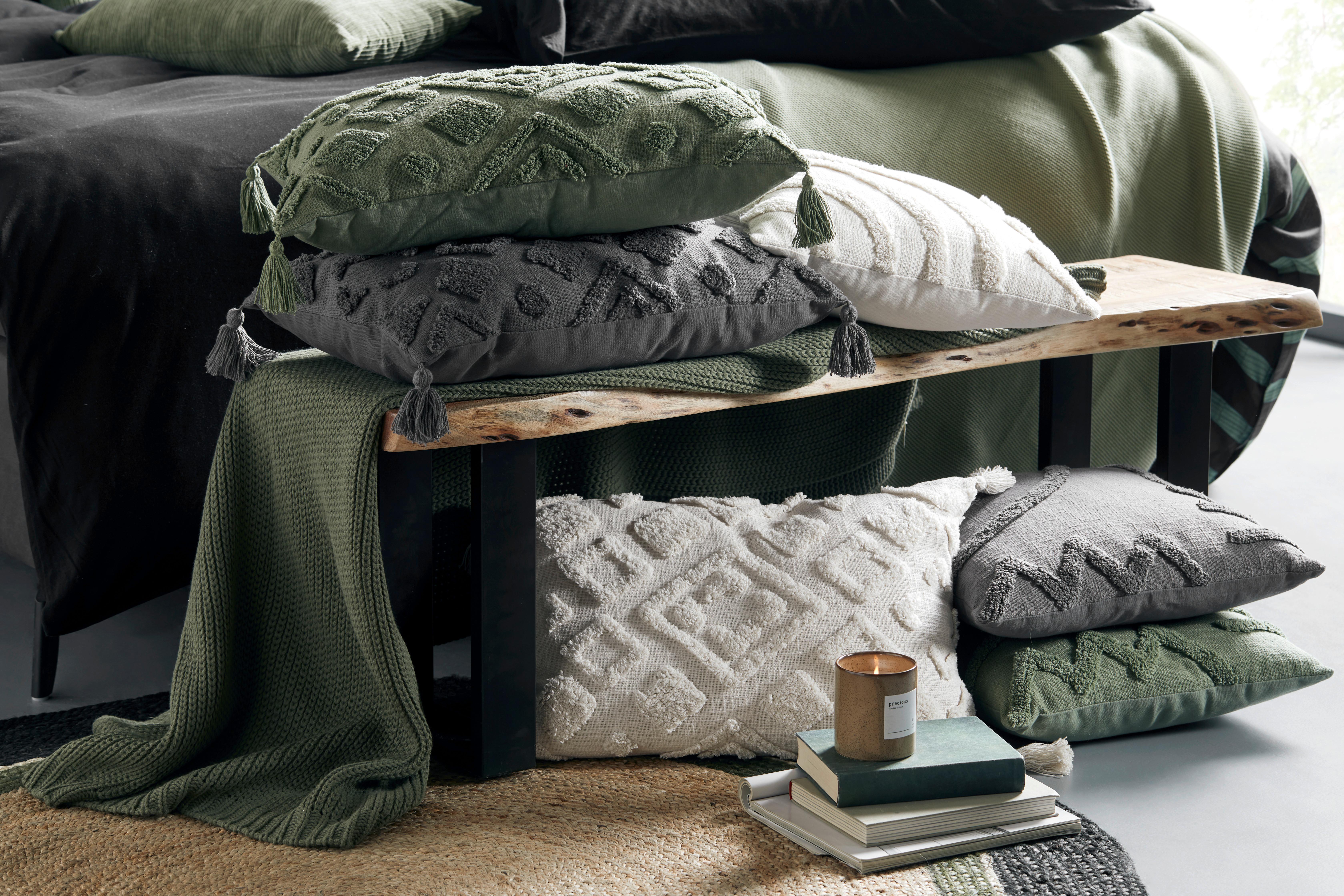 Dekoračný Vankúš Ibiza, 40/60cm, Prírodná - prírodné farby, Moderný, textil (40/60cm) - Premium Living