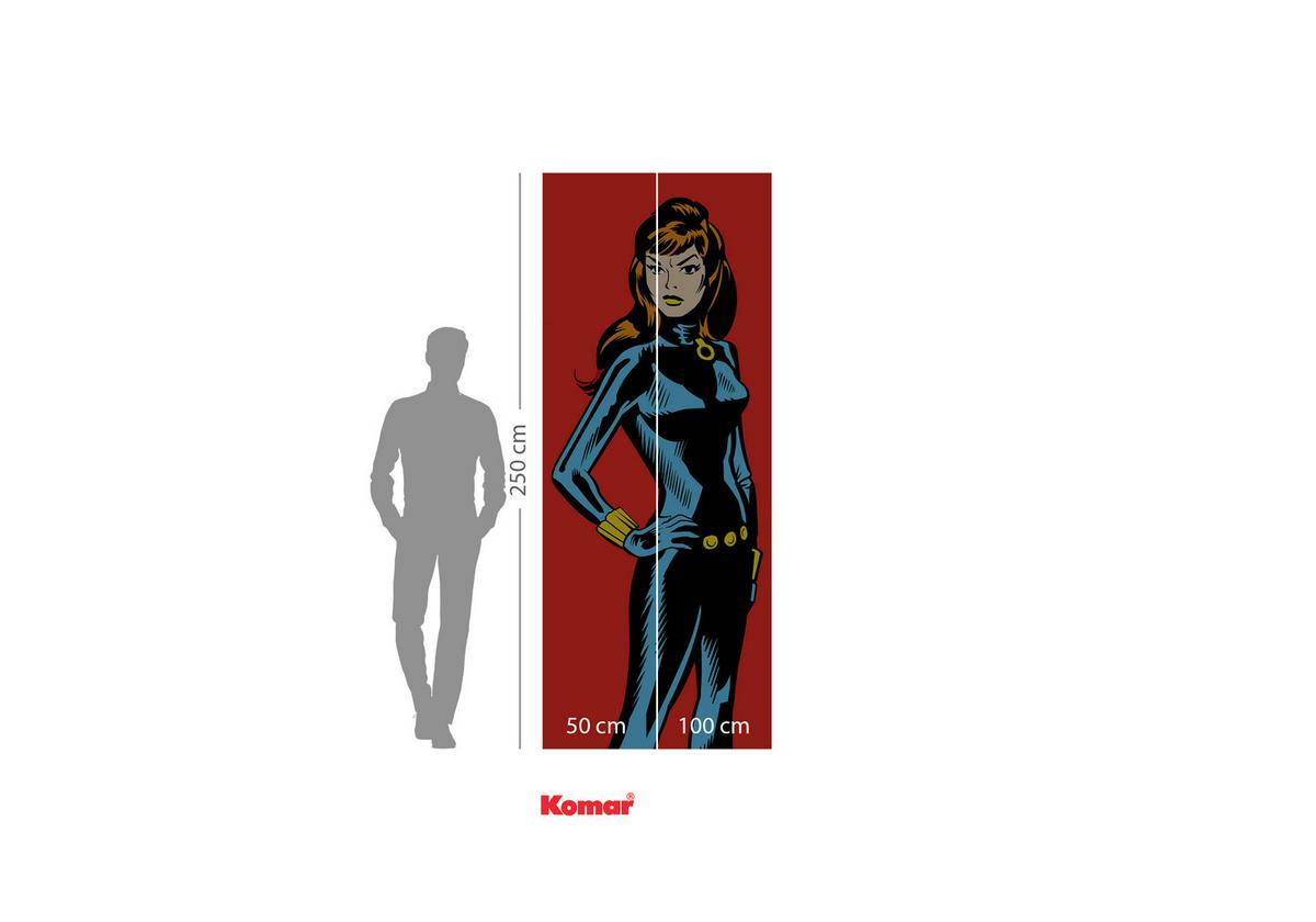 Vliestapete Marvel Powerup Widow - Multicolor, Basics (120/250cm) - Komar