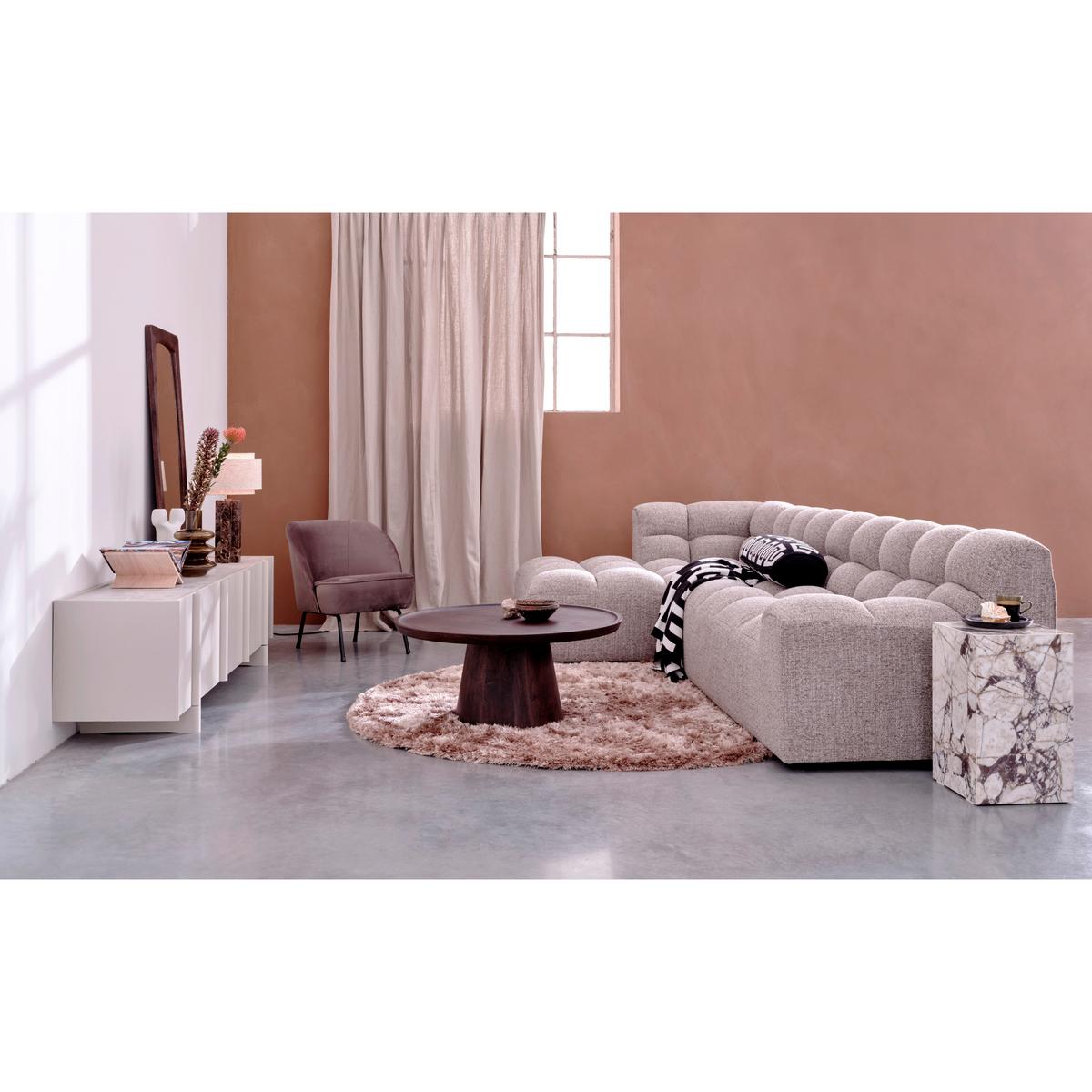 ECKSOFA Allure Braun S: 165x324cm - Schwarz/Braun, Design, Textil (165/324cm) - Livetastic