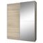 Schwebetürenschrank mit Spiegel 170cm Starter, Eiche Dekor - Eichefarben, Design, Glas/Holzwerkstoff (170/195/59cm) - P & B Schwebetürenschrank mit Spiegel 170cm Starter, Eiche Dekor - Eichefarben, Design, Glas/Holzwerkstoff (170/195/59cm) - P & B