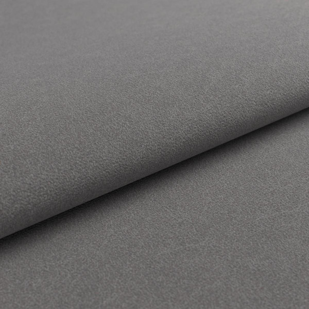 Eckbank Kian Webstoff Grau, S: 233x164cm - Schwarz/Grau, Trend, Textil/Metall (233/164cm)