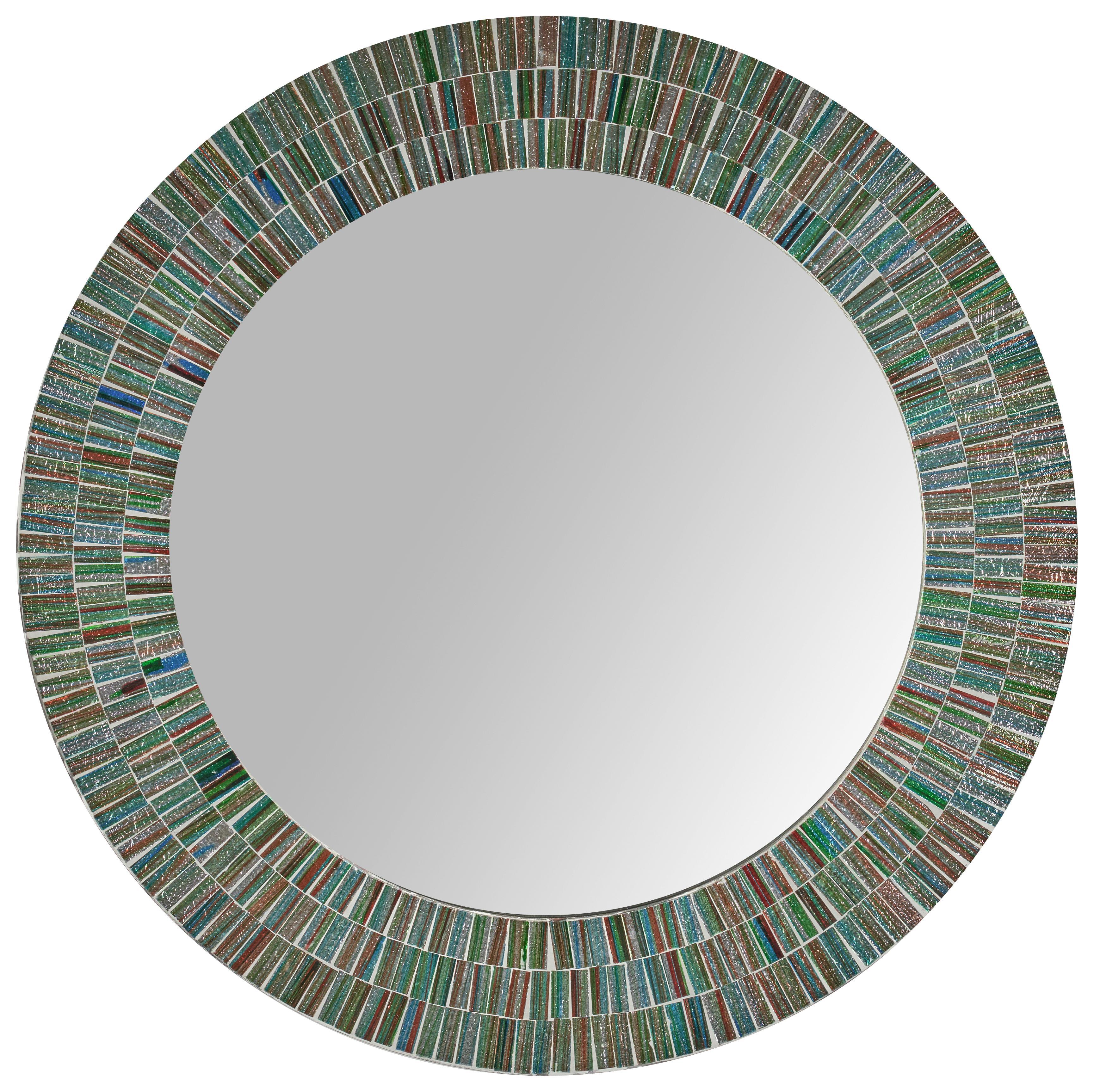 Wandspiegel Jaris 2 - Türkis, MODERN, Glas/Holzwerkstoff (56/56/2cm)