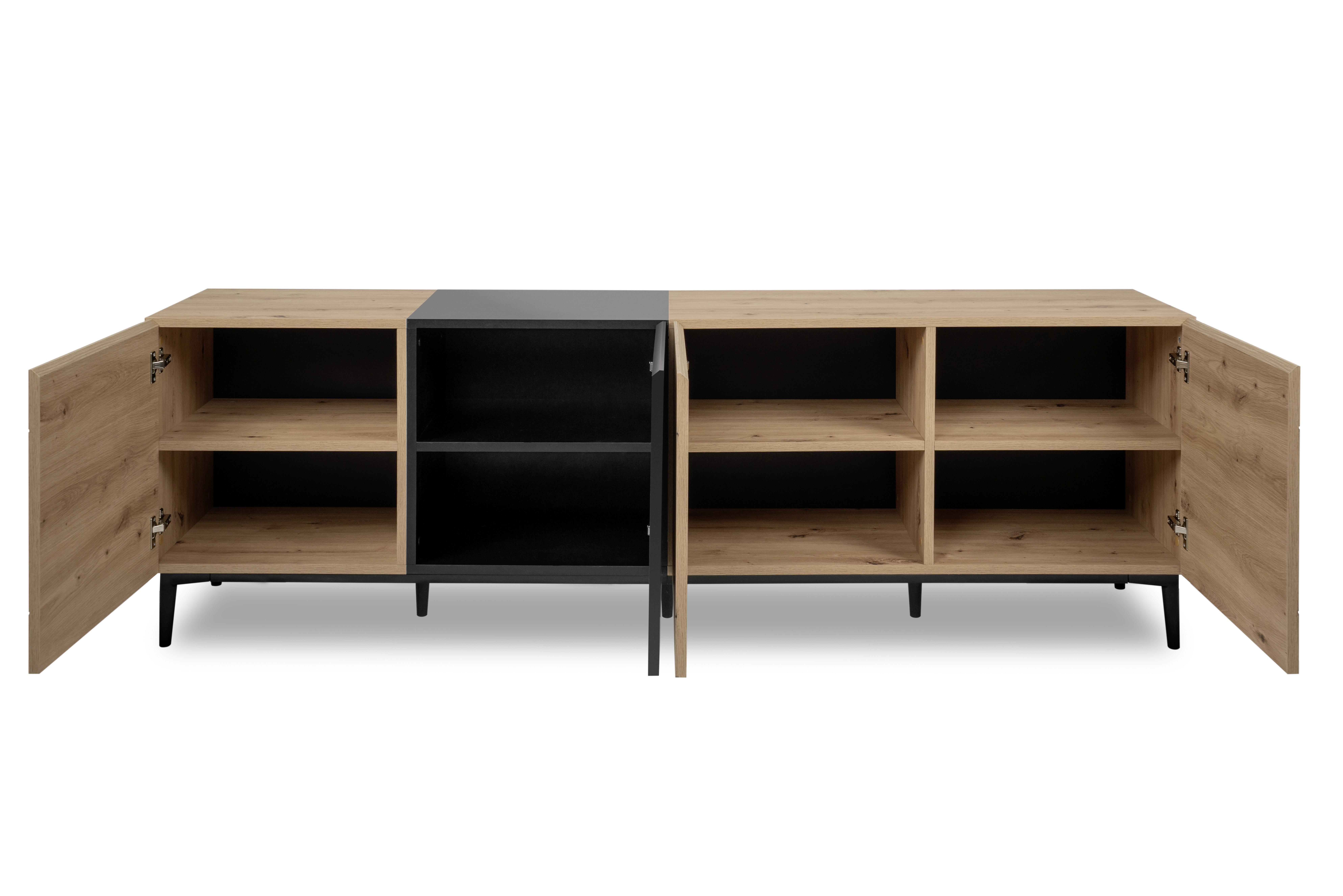 TV-Element mit vier Drehtüren