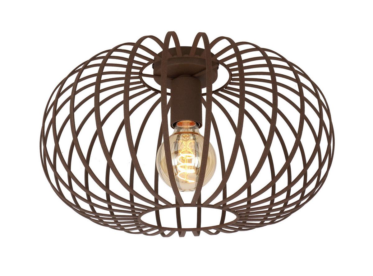 STROPNÍ SVÍTIDLO ROSTI - rezavá, Moderní, kov (39/22cm) - Modern Living