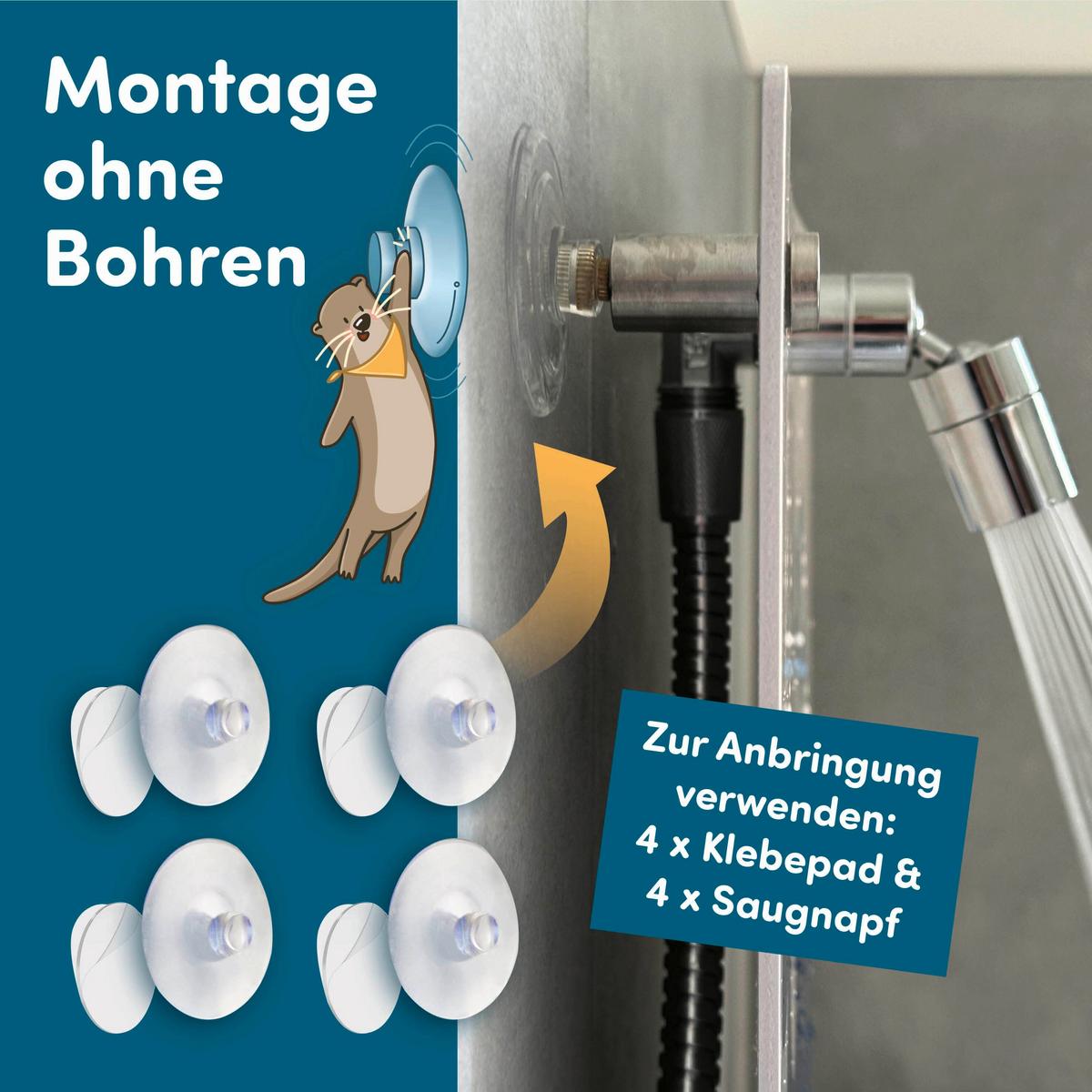 Kinderdusche Fredis Kinderdusche Welt - Blau/Gelb, Basics, Kunststoff (30/4,5/40cm)