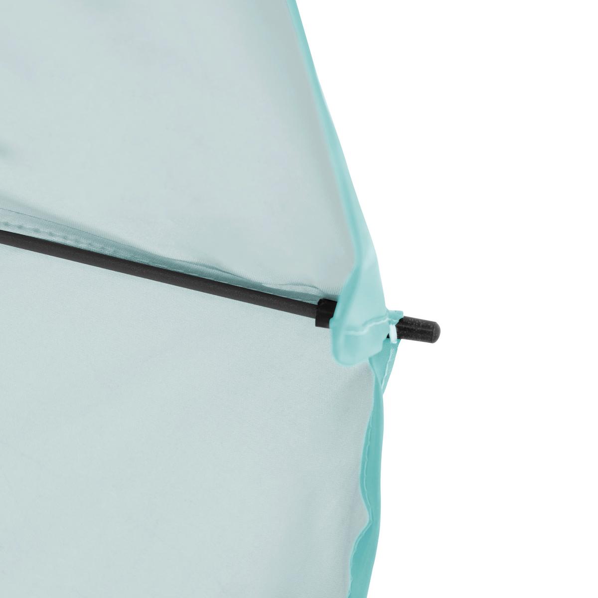 Sonnenschirm Gartenschirm Como Hellblau - Anthrazit/Hellblau, Basics, Textil/Metall (165/203cm)