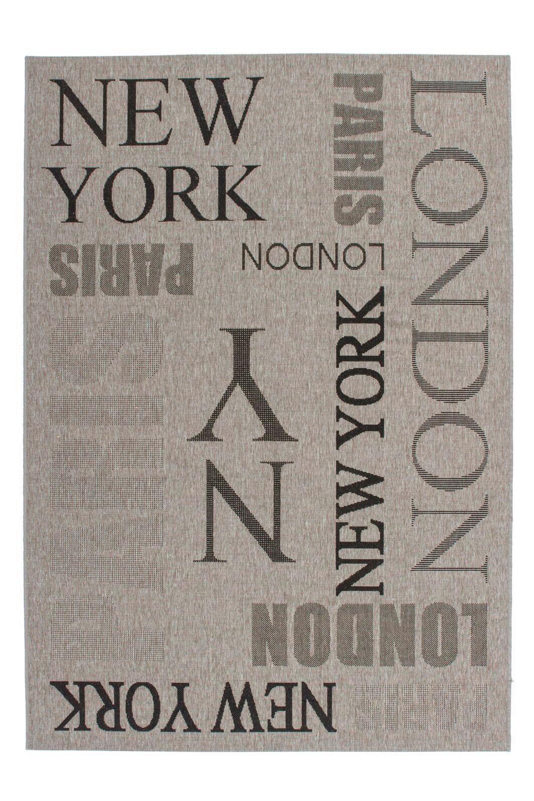 Teppich Sweden Täby Silber Multicolor, 80x150 cm - Multicolor, KONVENTIONELL, Textil (80/150cm) - Kayoom