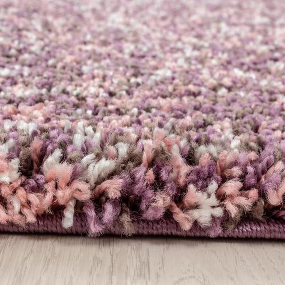 Teppich Läufer Pink Enjoy 80x250 cm - Pink, KONVENTIONELL, Textil (80/250cm)
