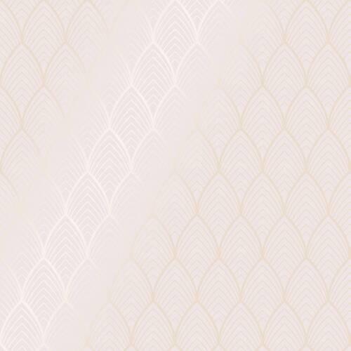 Vliestapete 106369 - Hellrosa/Goldfarben, Basics, Papier/Kunststoff (52/1000cm)