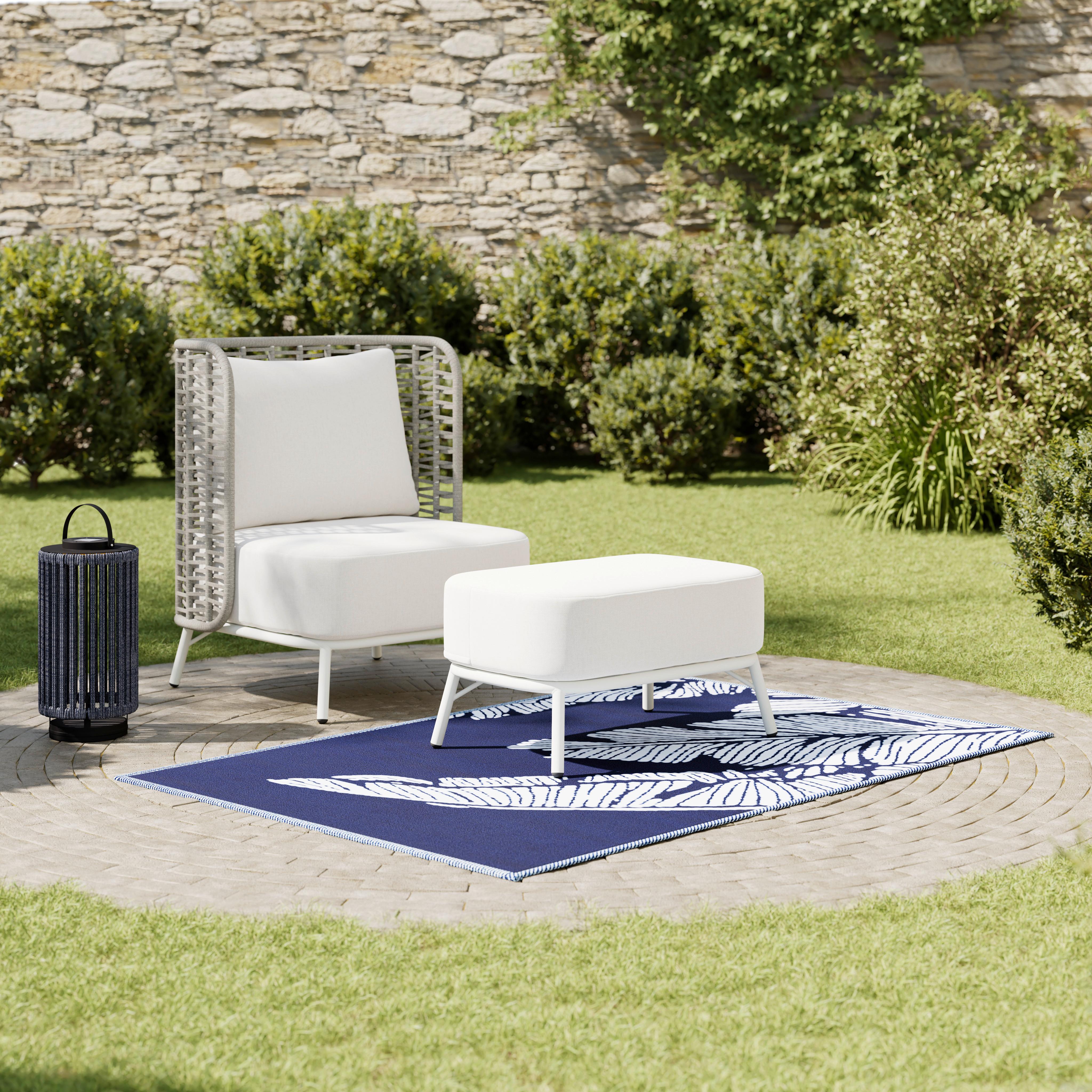 VENKOVNÍ KOBEREC FLAVIA - modrá, Moderní, plast (120/180cm) - Bessagi Garden