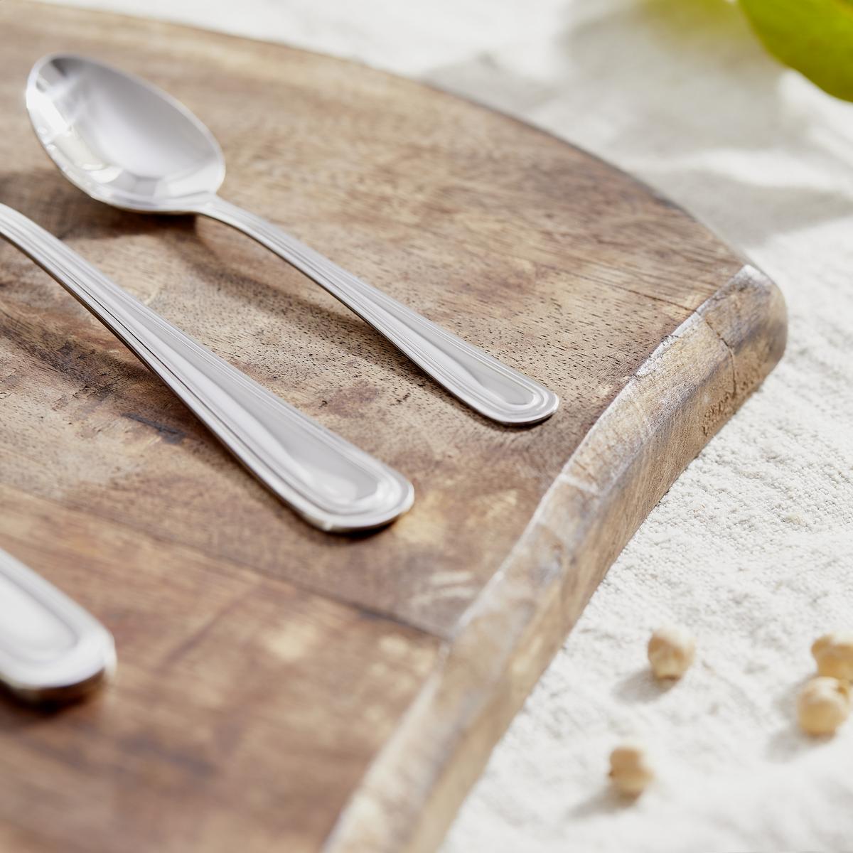 Besteckset 24-teilig Sanja Für 6 Personen - Edelstahlfarben, MODERN, Metall - Luca Bessoni