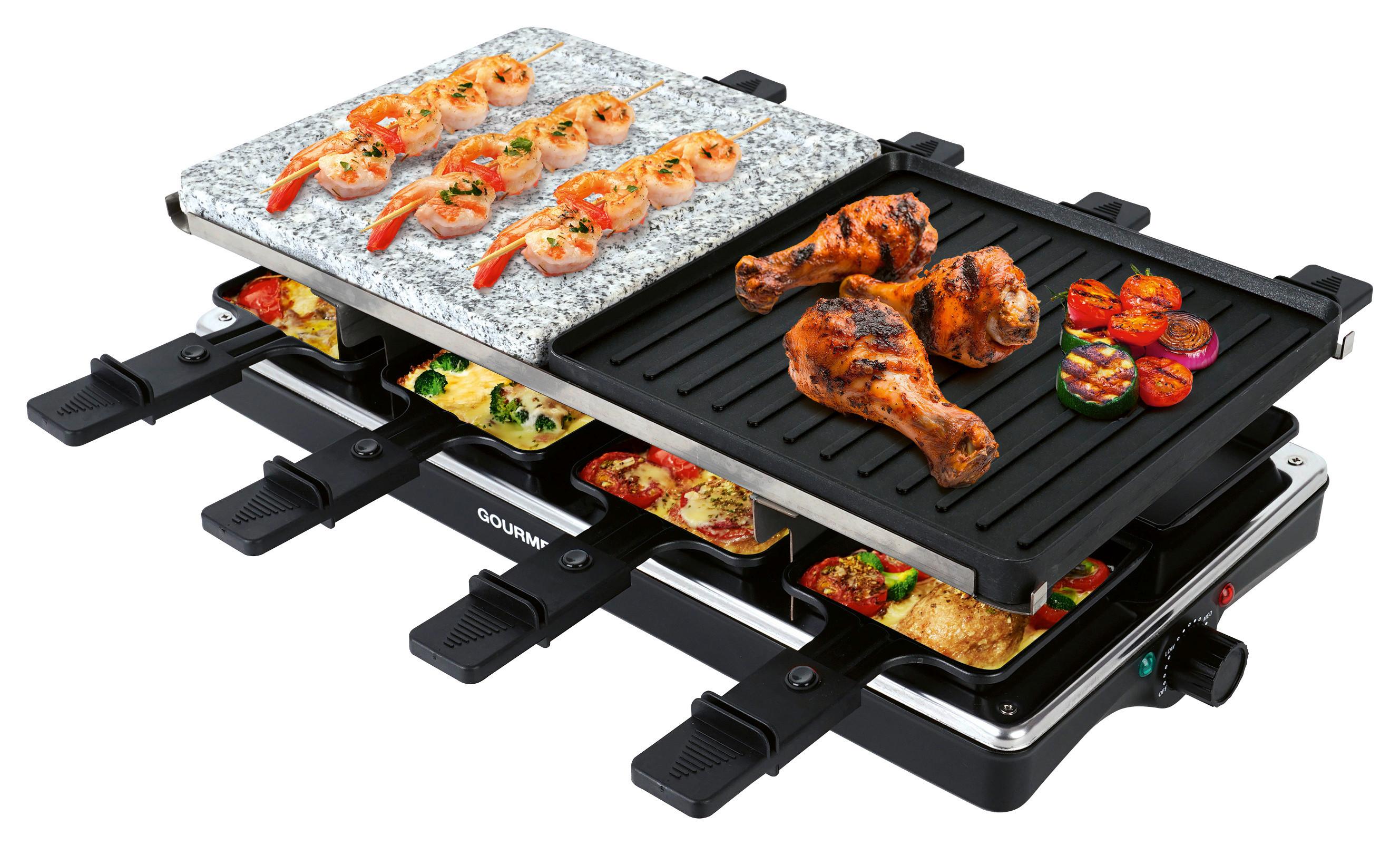 RACLETTE-GRILL 1400W, 8 Pfännchen