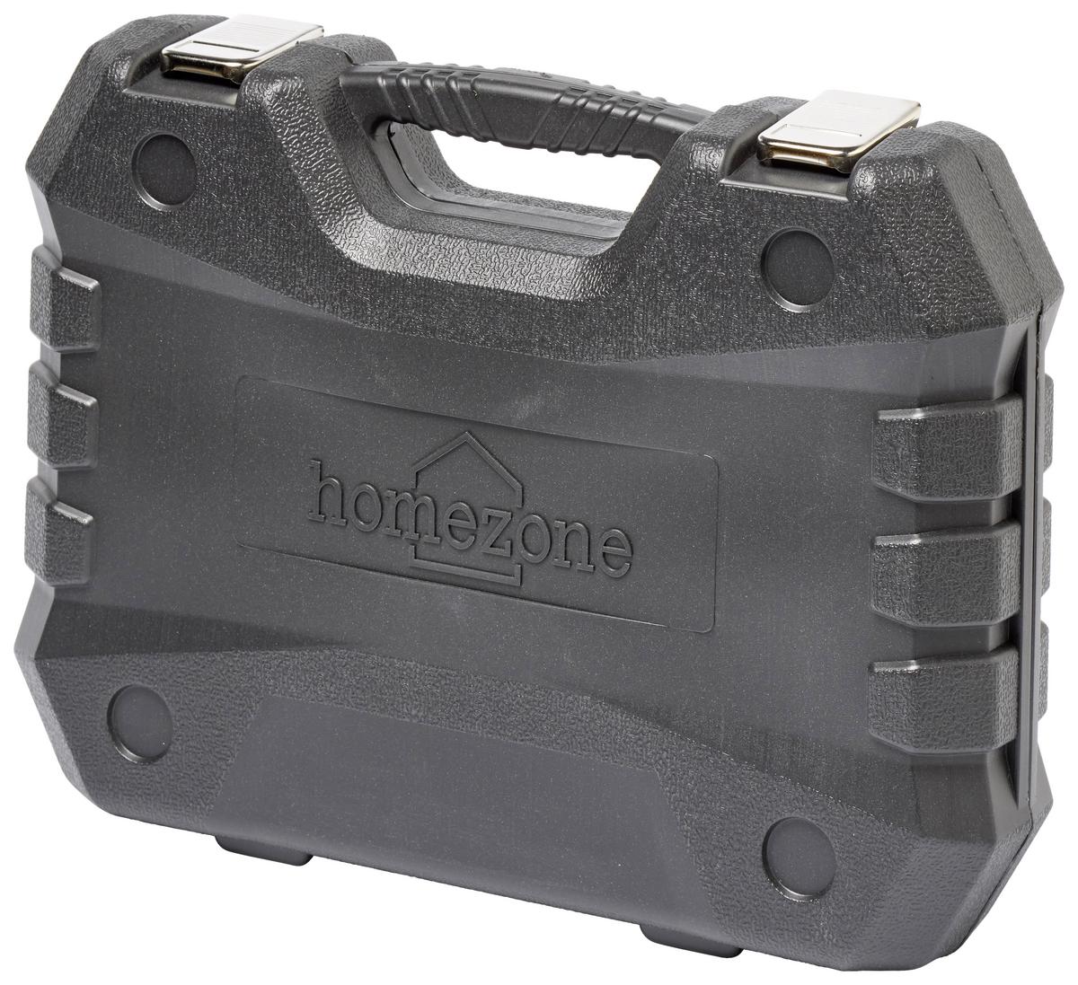 Werkzeugset Hugo 100-Tlg. Im Koffer, Grau/Schwarz - Rot/Schwarz, Basics, Holz/Kunststoff (39,2/27,8/8,7cm) - Homezone