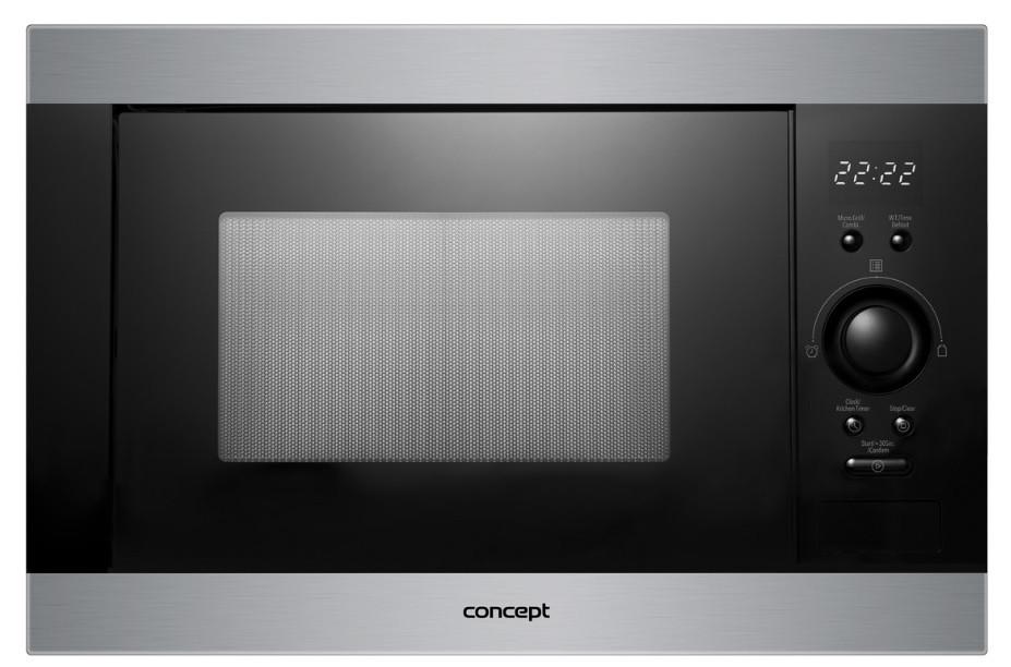 Vstavaná mikrovlnná rúra Concept MTV 3125 - čierna, Design, kov/plast (59,5/38,8/37,4cm) - Concept