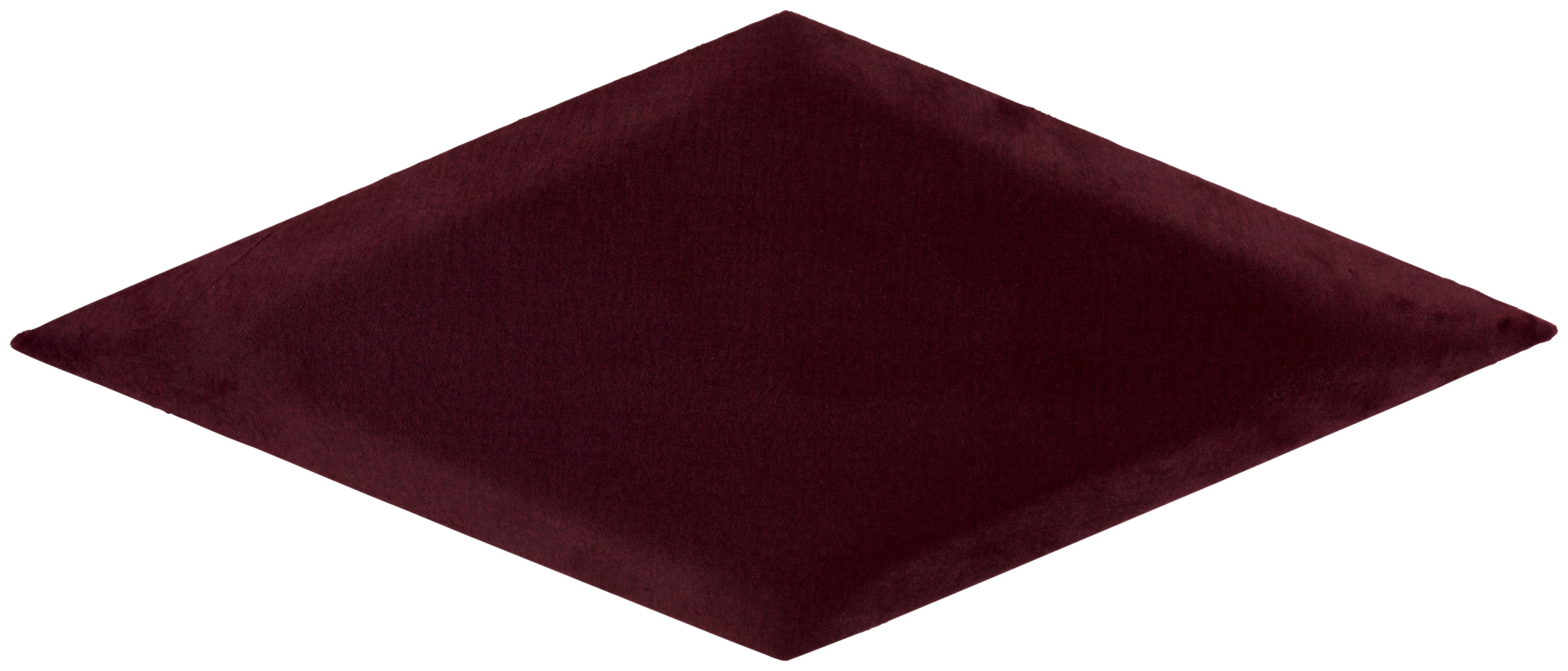 Wandpolster 2er-Set 29,5x59 Trapezförmig, Bordeaux - Bordeaux, Basics, Textil (29,5/59/4cm) - MID.YOU