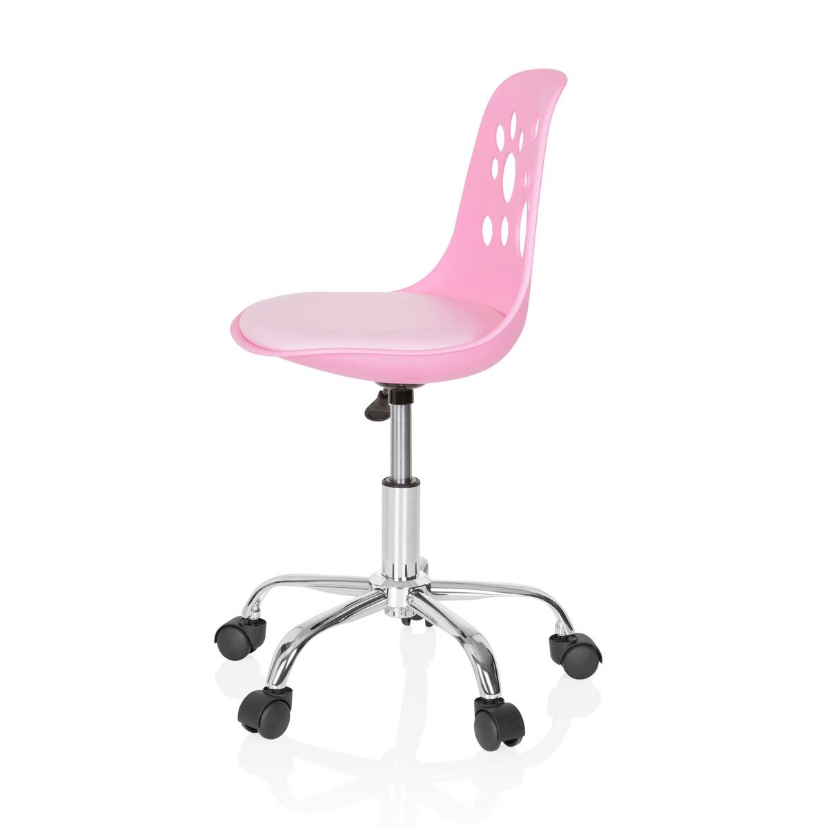 Jugenddrehstuhl Fancy I Pink Tiermuster - Pink, MODERN, Kunststoff/Textil (40/72-82/44cm) - MID.YOU