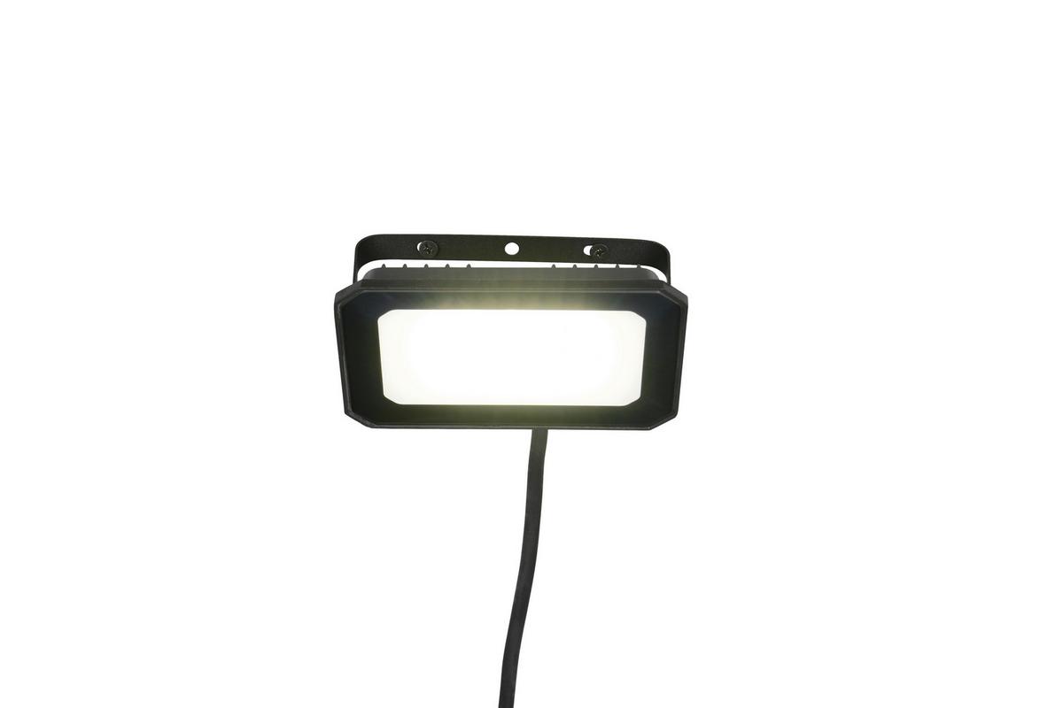 AUßENWANDLEUCHTE 4000K, kaltweiß - Schwarz/Weiß, Design, Glas/Metall (10/14,5/11cm)