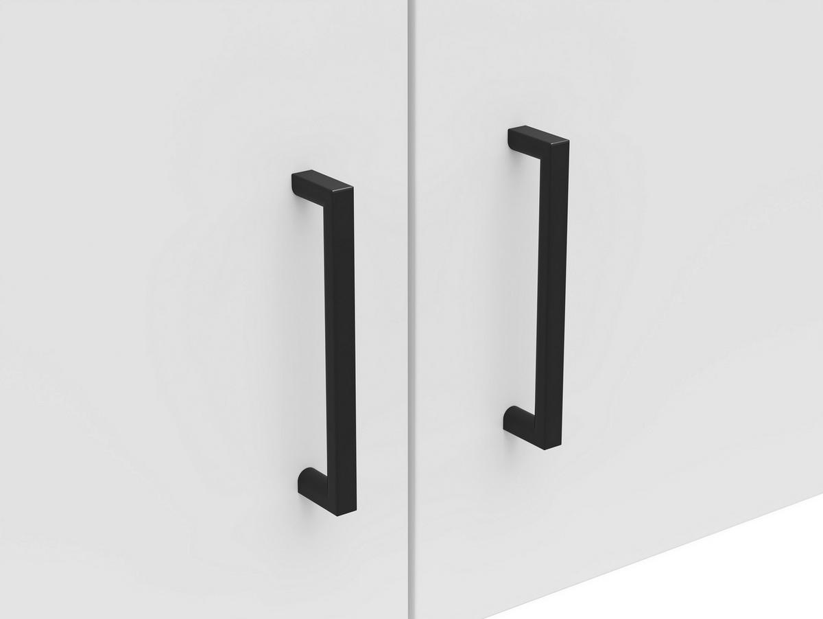 Nadstavec na skriňu MULTISTAURAUM, š: 80 cm - čierna/biela, Modern, kompozitné drevo/plast (80/35/40cm)