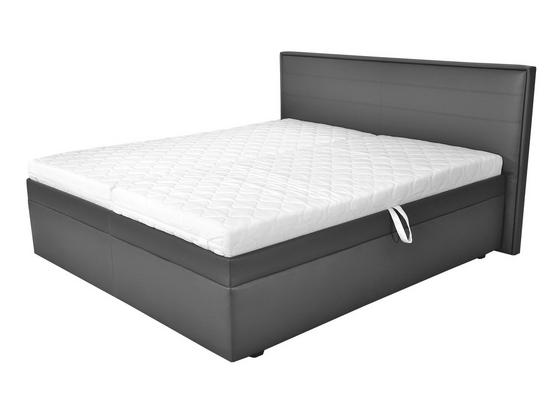 Boxspringbett Amanda 180x200 Grau - Grau, KONVENTIONELL (180/200cm) Boxspringbett Amanda 180x200 Grau - Grau, KONVENTIONELL (180/200cm)