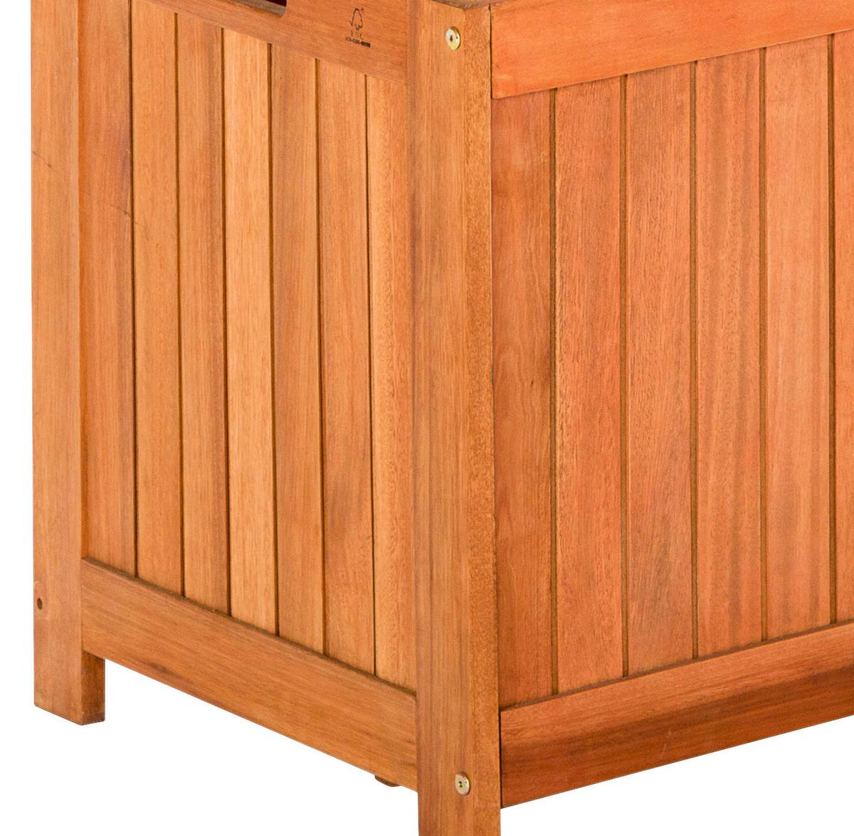 Ambia Garden Kissenbox 118x50x51 cm Echtholz - Naturfarben, KONVENTIONELL, Holz (125/50/51cm) - Gardenson