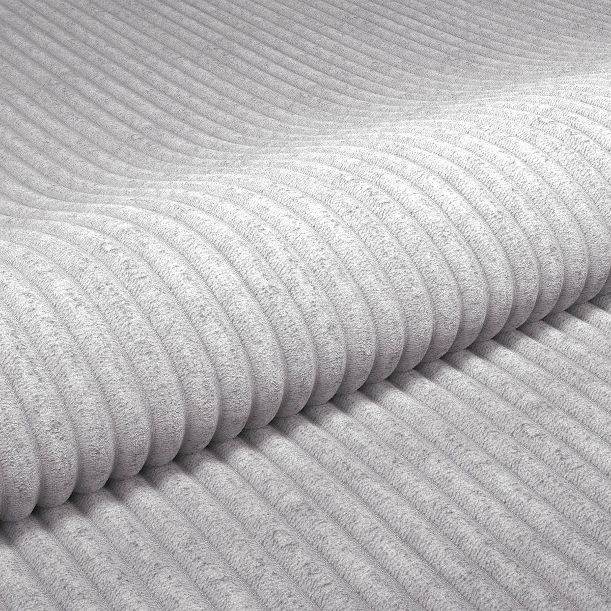 Ecksofa Pelle m. Kissen taupe Cord 265x180cm - Taupe/Schwarz, MODERN, Textil (265/180cm)