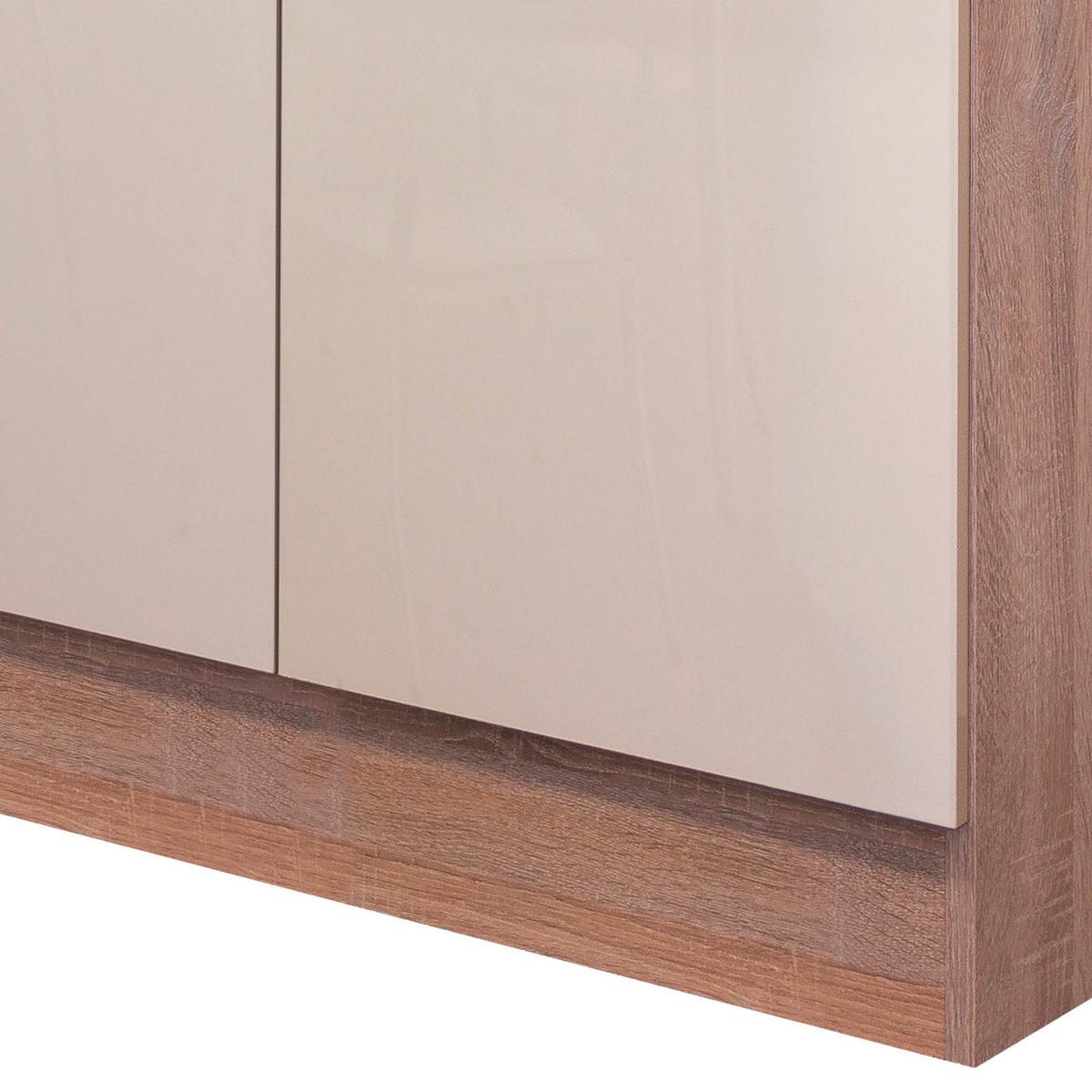 Kuchyňská spodní skříňka NEPAL US 100 - Sonoma dub/kašmírová, Moderní, kov/kompozitní dřevo (100/86/60cm) - MID.YOU