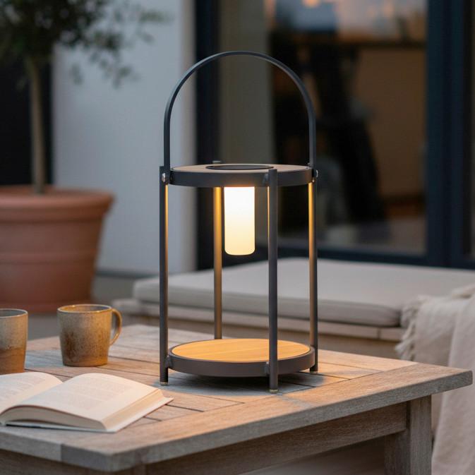 Solárne svietidlo PIOLA čierna - čierna, Modern, kov/plast (20/29/20cm) - Bessagi Garden