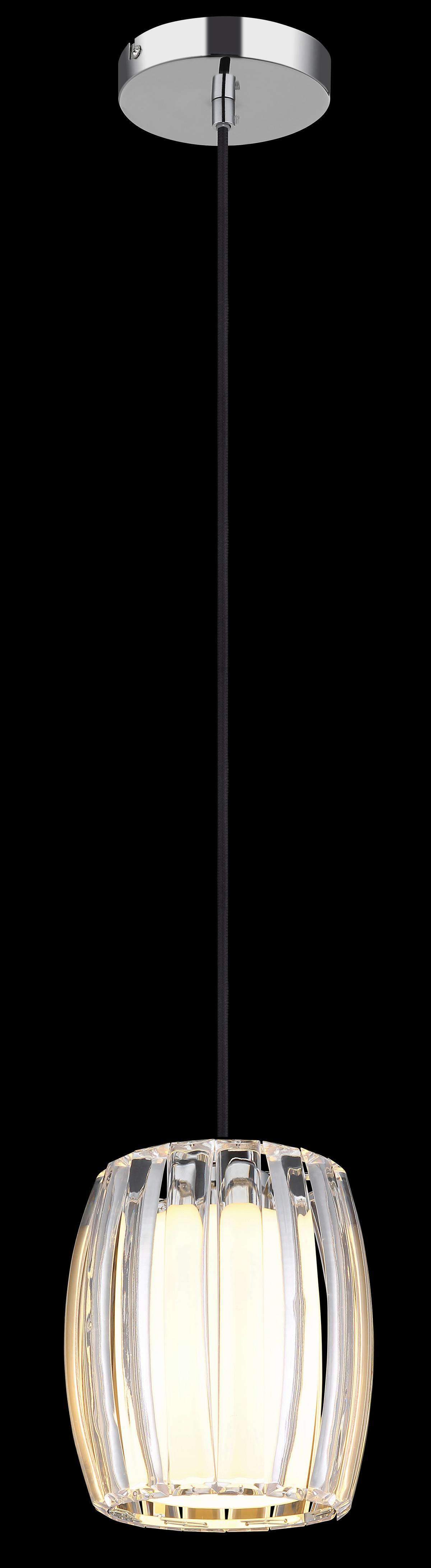 Hängeleuchte Exkl. 1xe27, 60w - Klar/Opal, Design, Glas/Kunststoff (18/120cm) - Globo