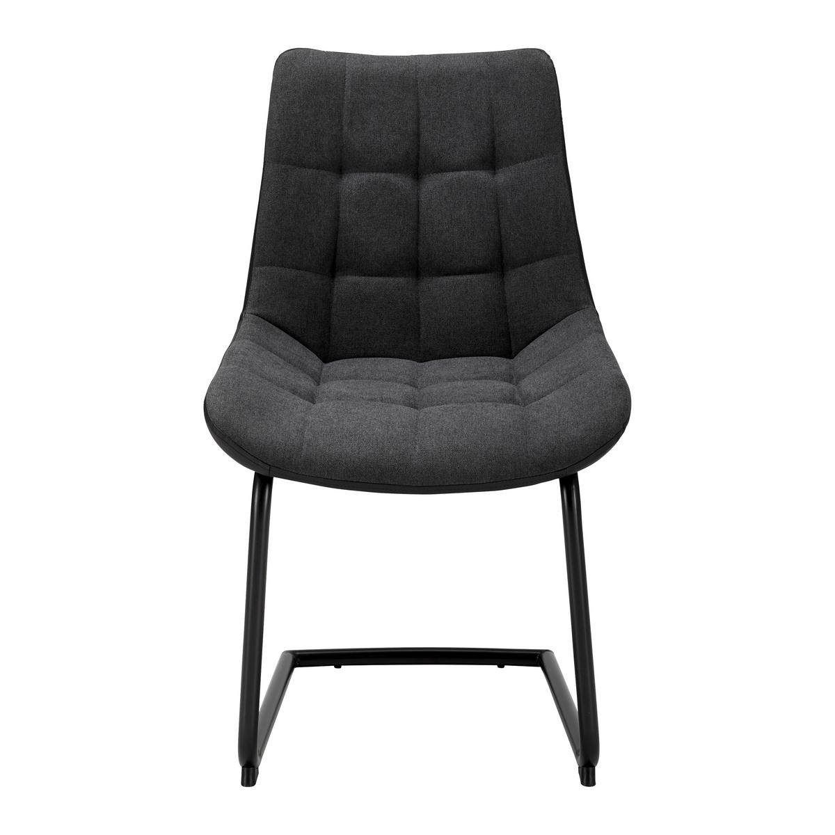 Židle Marilea černá - houpací - černá/tmavě šedá, Moderní, kov/dřevo (53/86/61cm) - Bessagi Home