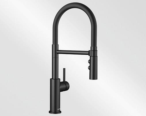 Küchenarmatur Catris-s Flexo Schwarz Schwenkbar - Schwarz, Basics, Metall (47,5cm) - Blanco
