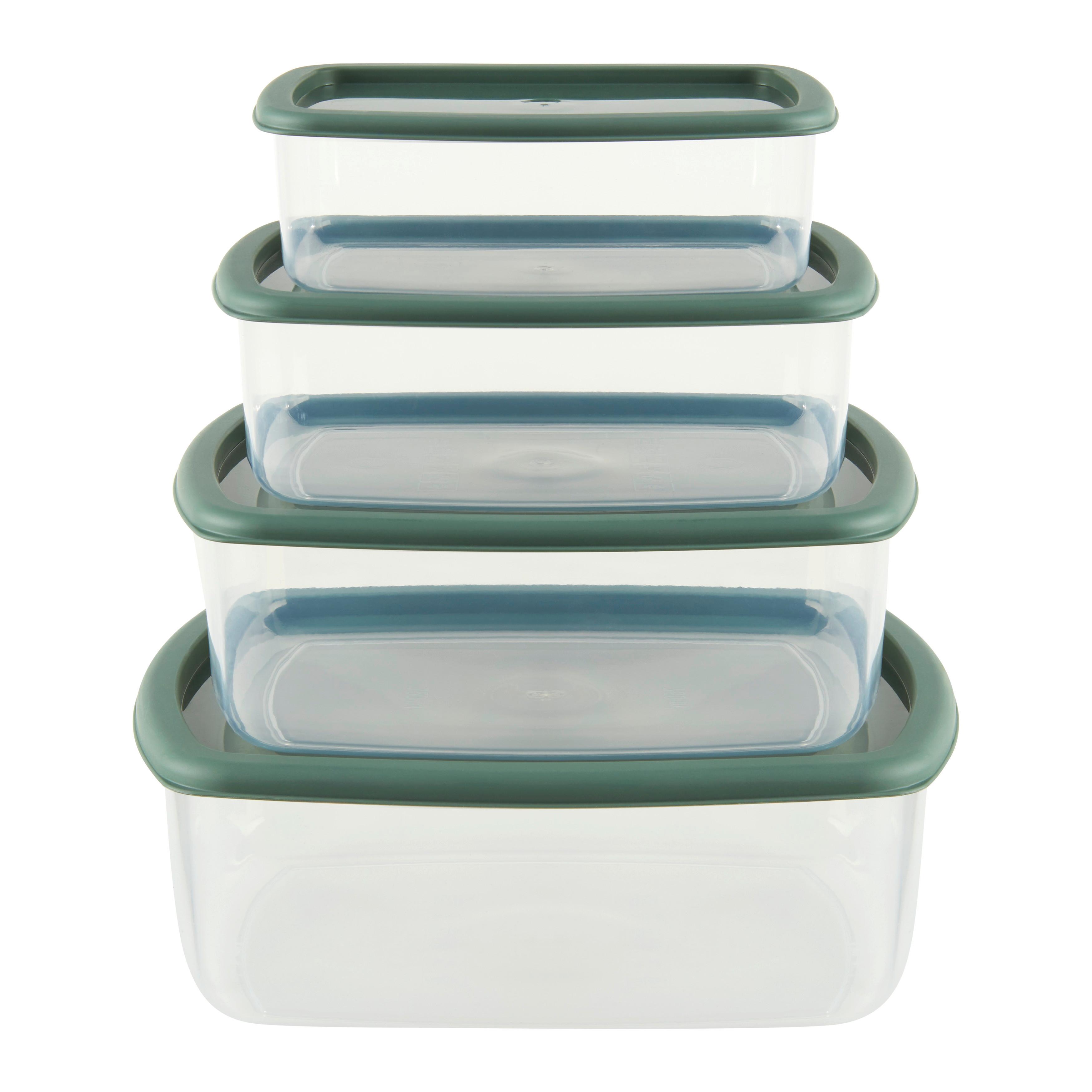 Aufbewahrungsboxen-set Nicole - Salbeigrün, KONVENTIONELL, Kunststoff (18/5,5cm) - Ondega