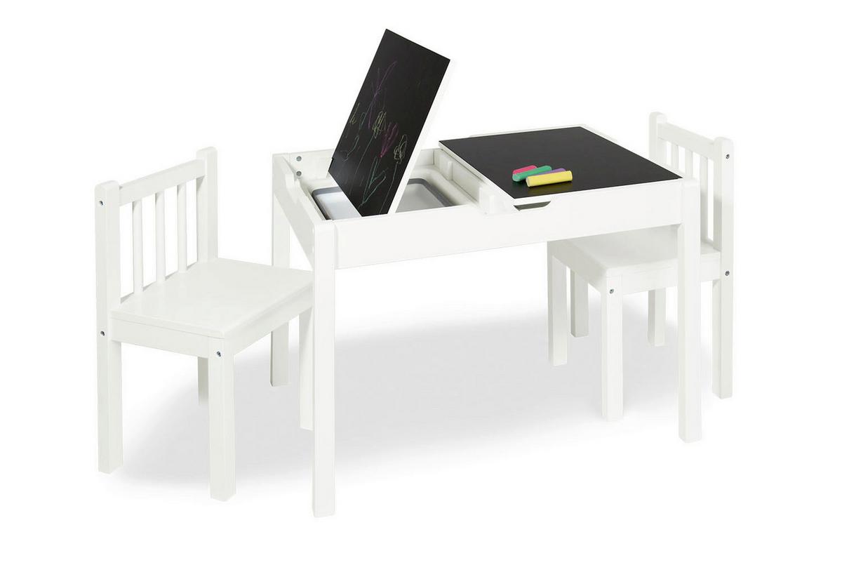 Maltafel Tischplatten-Set - Schwarz/Weiß, Basics, Holz (45/31/1,2cm) - Pinolino