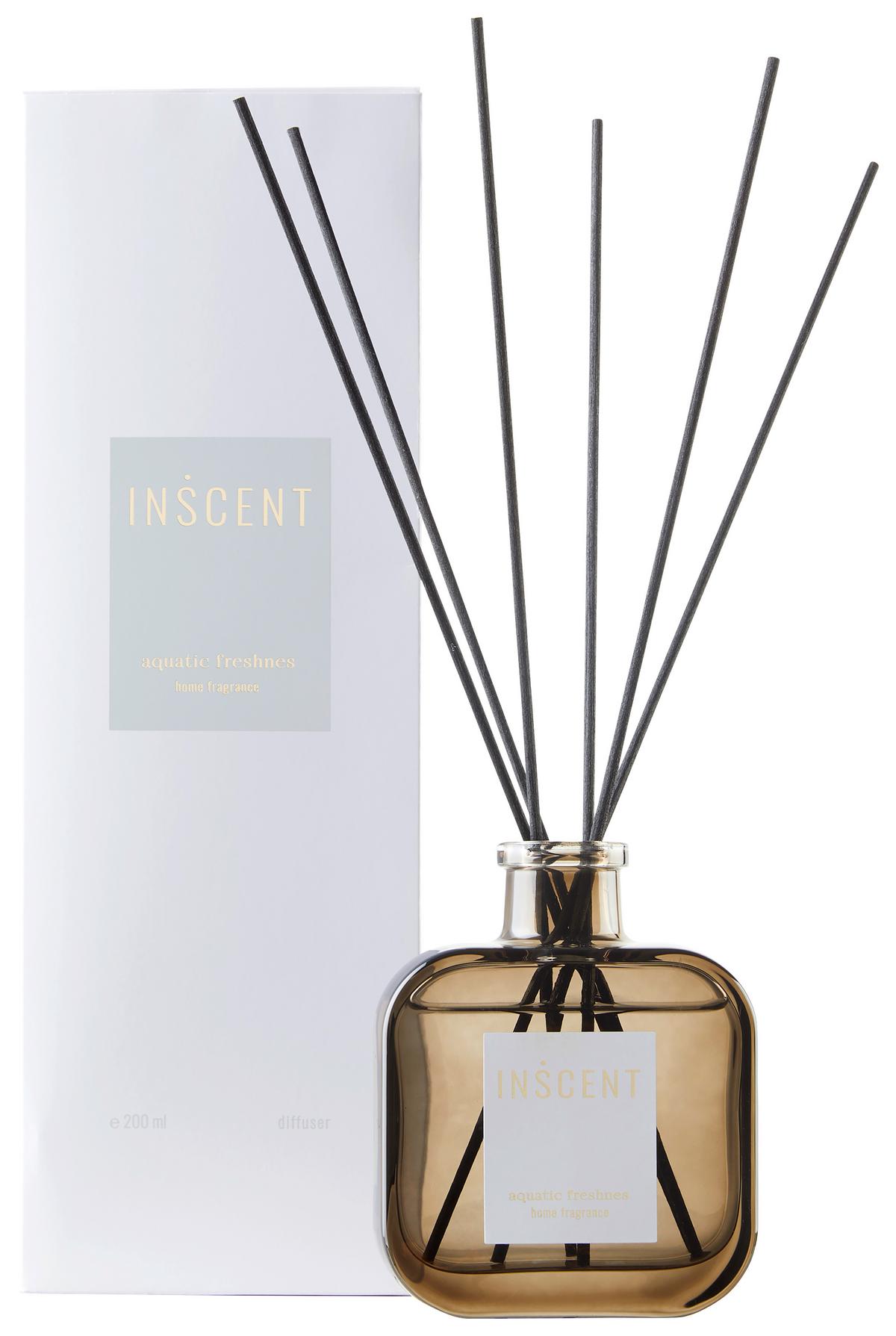 Pokojová vůne Aquatic Freshness, 200ml - bílá/čiré, Design, sklo (200ml) - Inscent