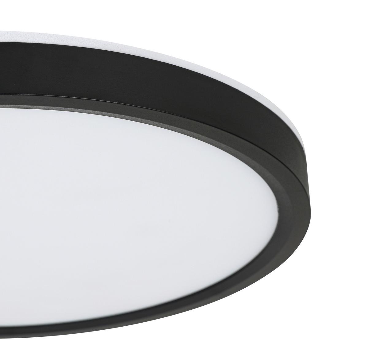 STROPNÉ LED SVIETIDLO TIR - čierna/biela, Modern, plast (30/2,5cm) - Mömax