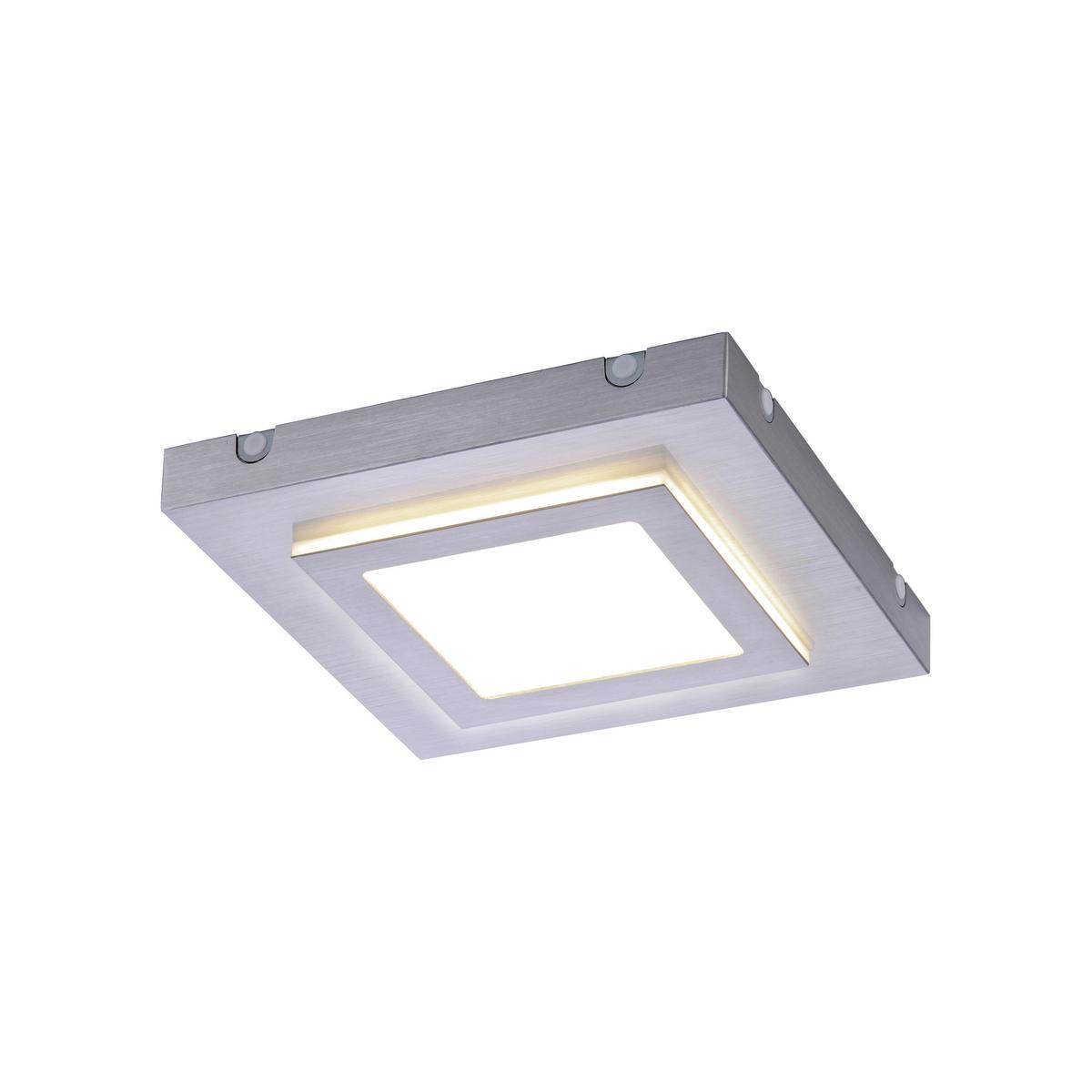 LED-Deckenleuchte, 3000k 6723-95 - Alufarben, Basics, Kunststoff/Metall (30/30/4,5cm)