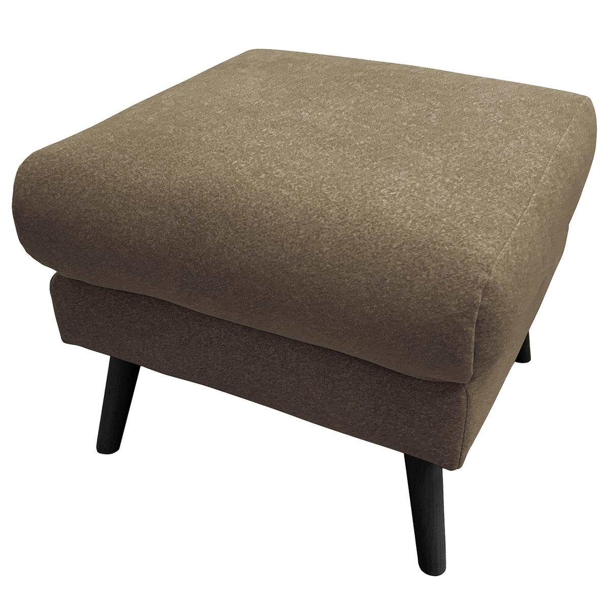 Hocker Tromso Braun B: 61 Cm - Schwarz/Braun, Design, Textil (61/49/65cm) - Livetastic