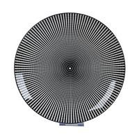 Plytký tanier SHIVA - čierna/biela, Lifestyle, keramika (27/2,5cm) - Mömax
