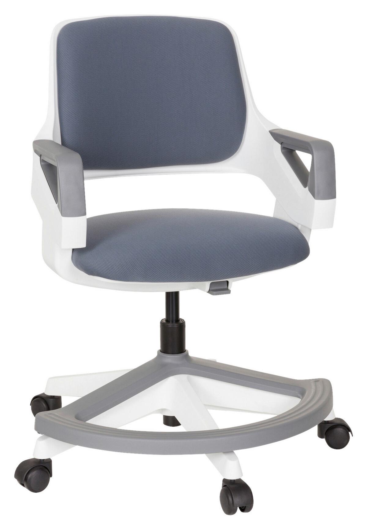Jugenddrehstuhl Kid Flex Grau - Weiß/Grau, Basics, Kunststoff (53/80-93/60cm) - MID.YOU