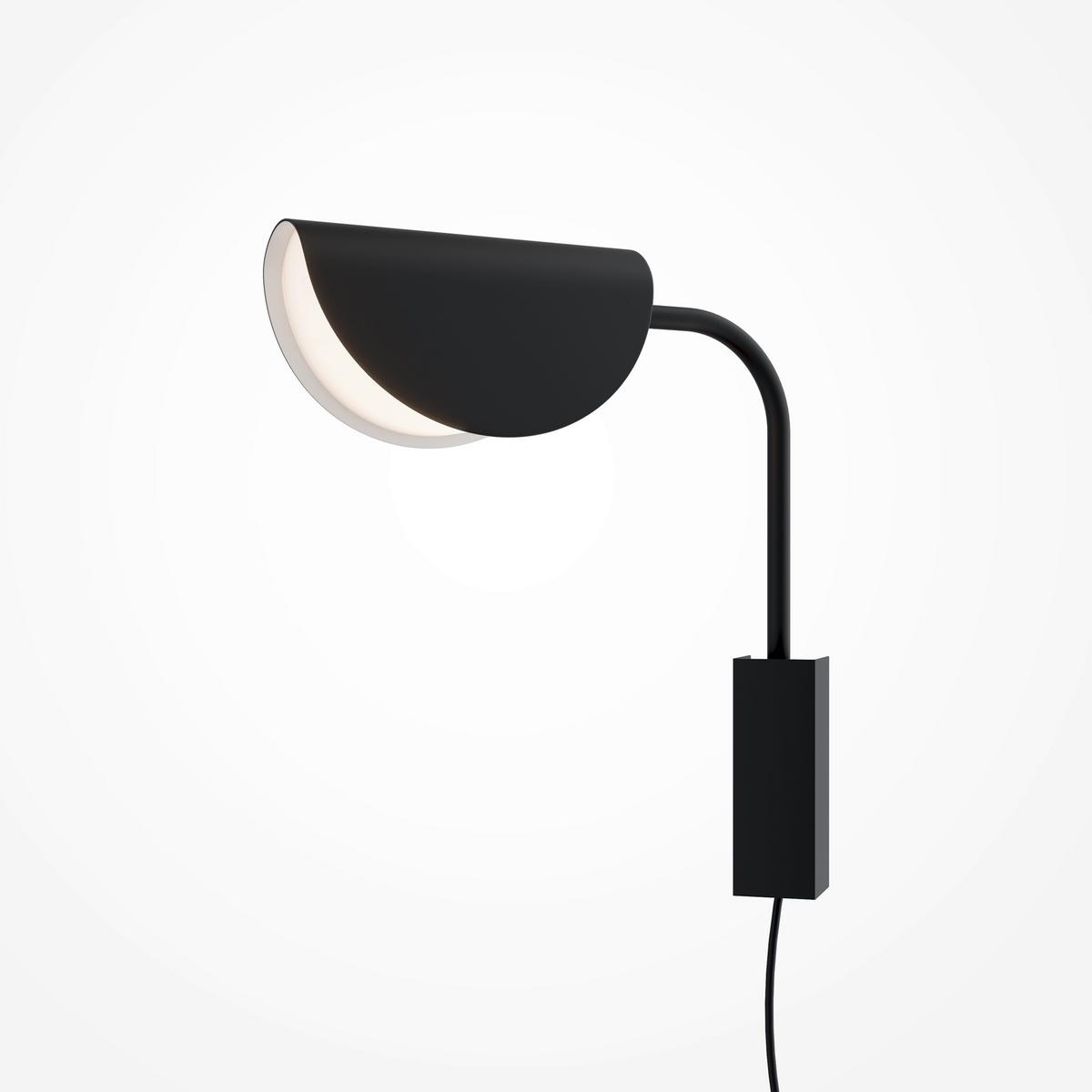 Wandleuchte Mollis - Schwarz, Trend, Kunststoff/Metall (36,5/9,5/29cm) - MAYTONI