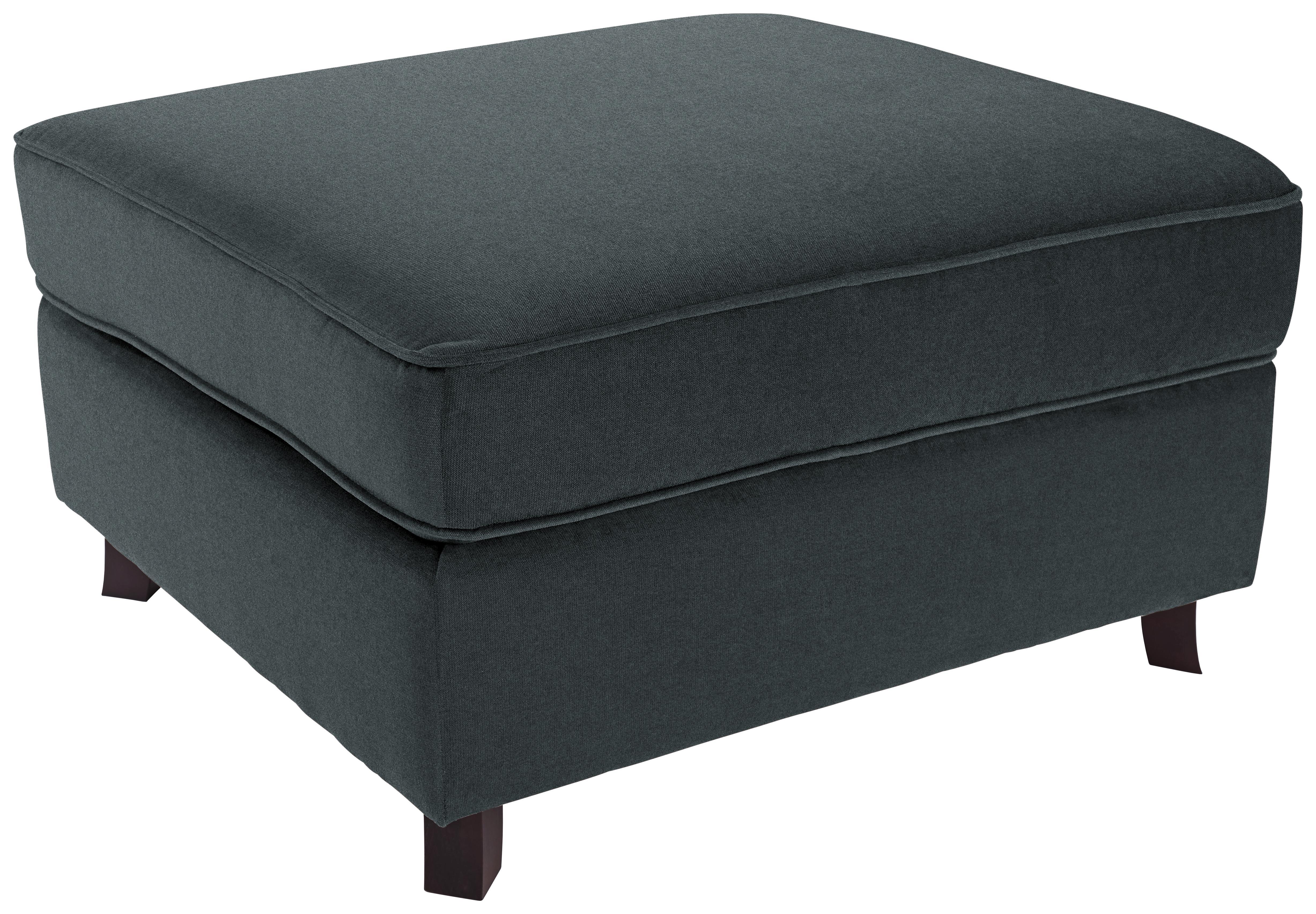 Hocker Living - Wengefarben/Grau, ROMANTIK / LANDHAUS, Holz/Textil (100/48/80cm) - James Wood