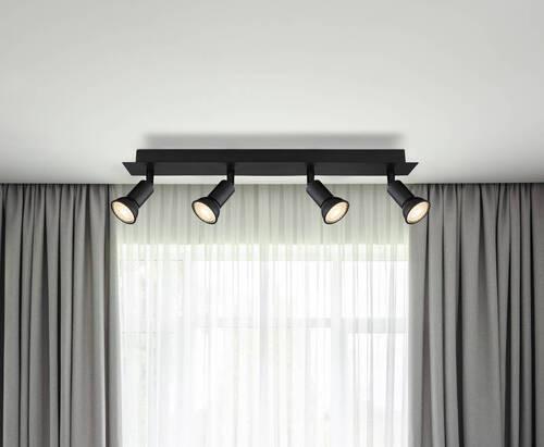 Strahler 57998-4 - Schwarz, Design, Metall (50/6/9cm) - Globo
